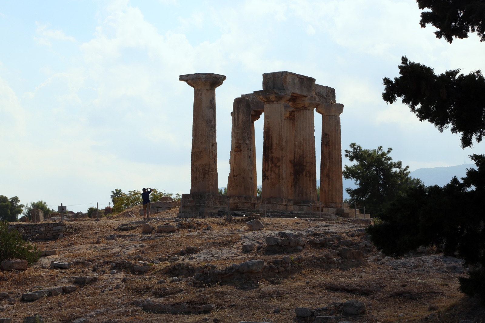 Apollo temple in Ancient Corinth