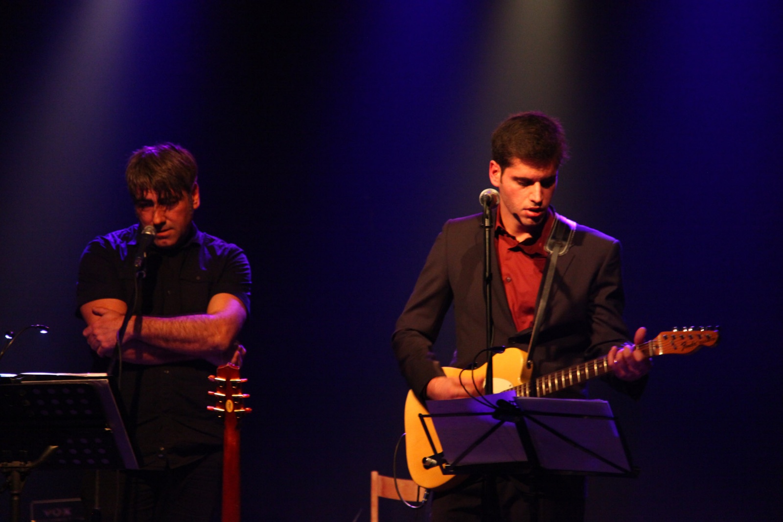 Lolek on stage with Thanos Anestopoulos