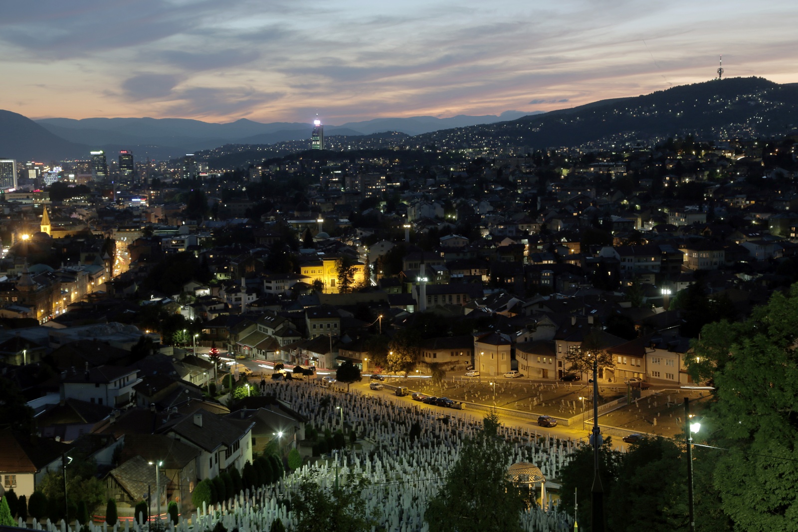 Sarajevo by night