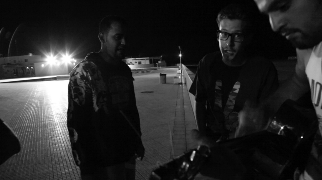 Yussef and friends on the beach