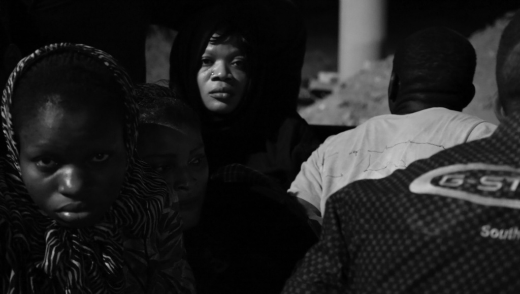 Women, arrested for prostituting, by militia in the outskirts of Tripolis