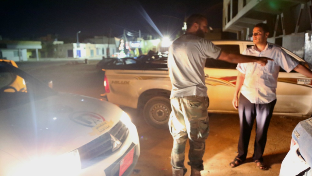 Dispute outside police station