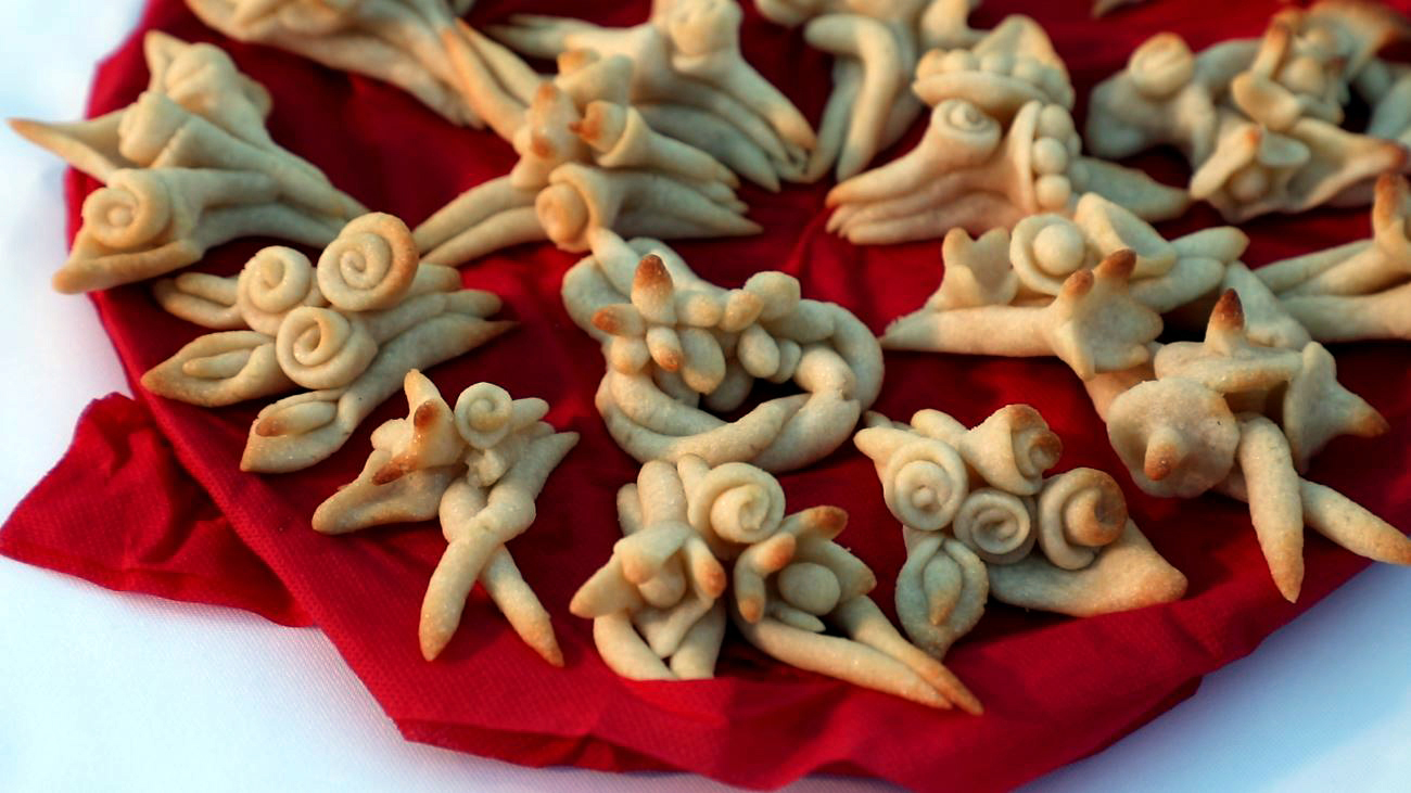 Amygdalota, traditional sweet of Amouliani, Halkidiki