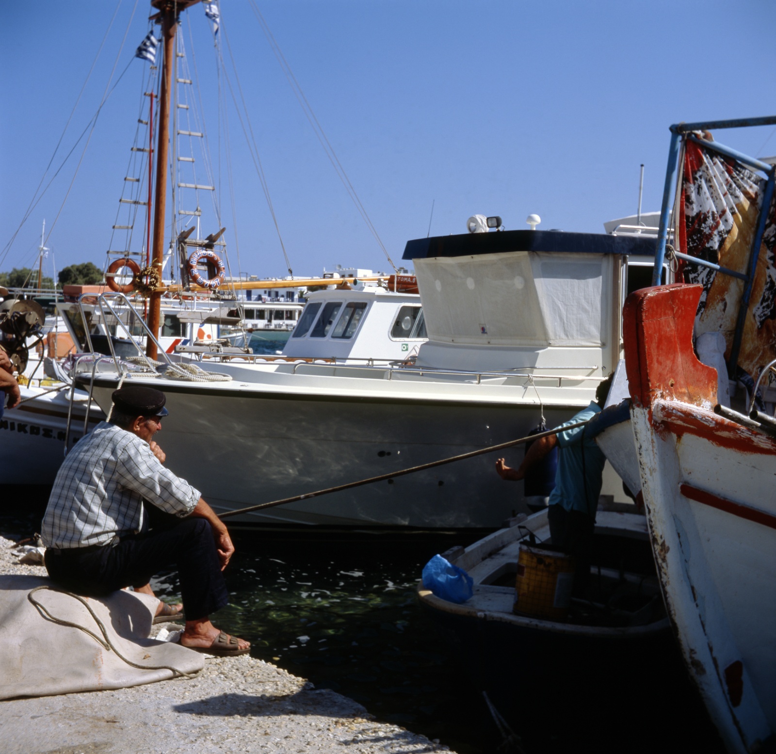 Antiparos , fishermen